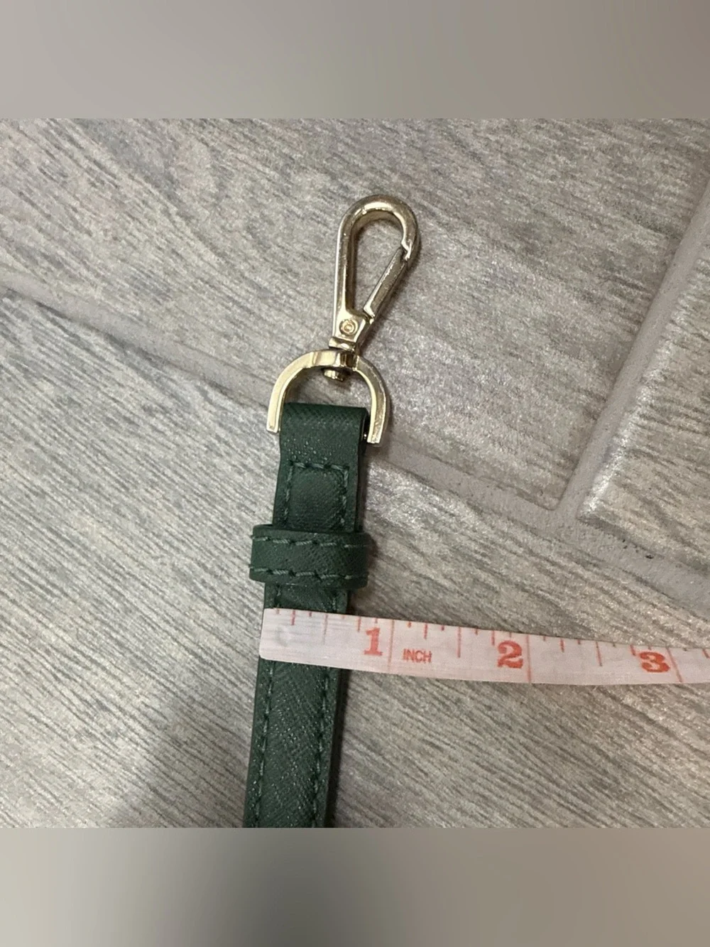 Michael Kors Authentic Replacement Leather Strap Hunter Green Gold Hardware READ